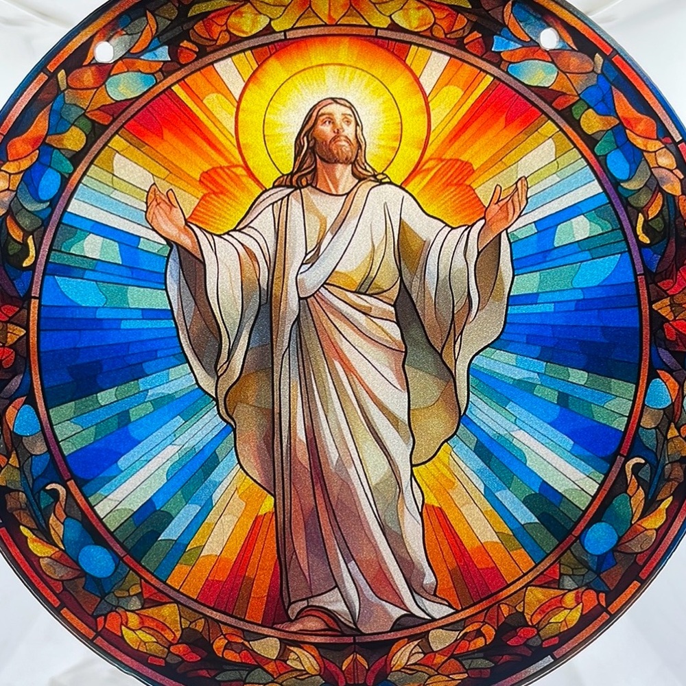 Suncatcher Acrylic Religious Jesus Decorative Catholic Easter Gift Idea New